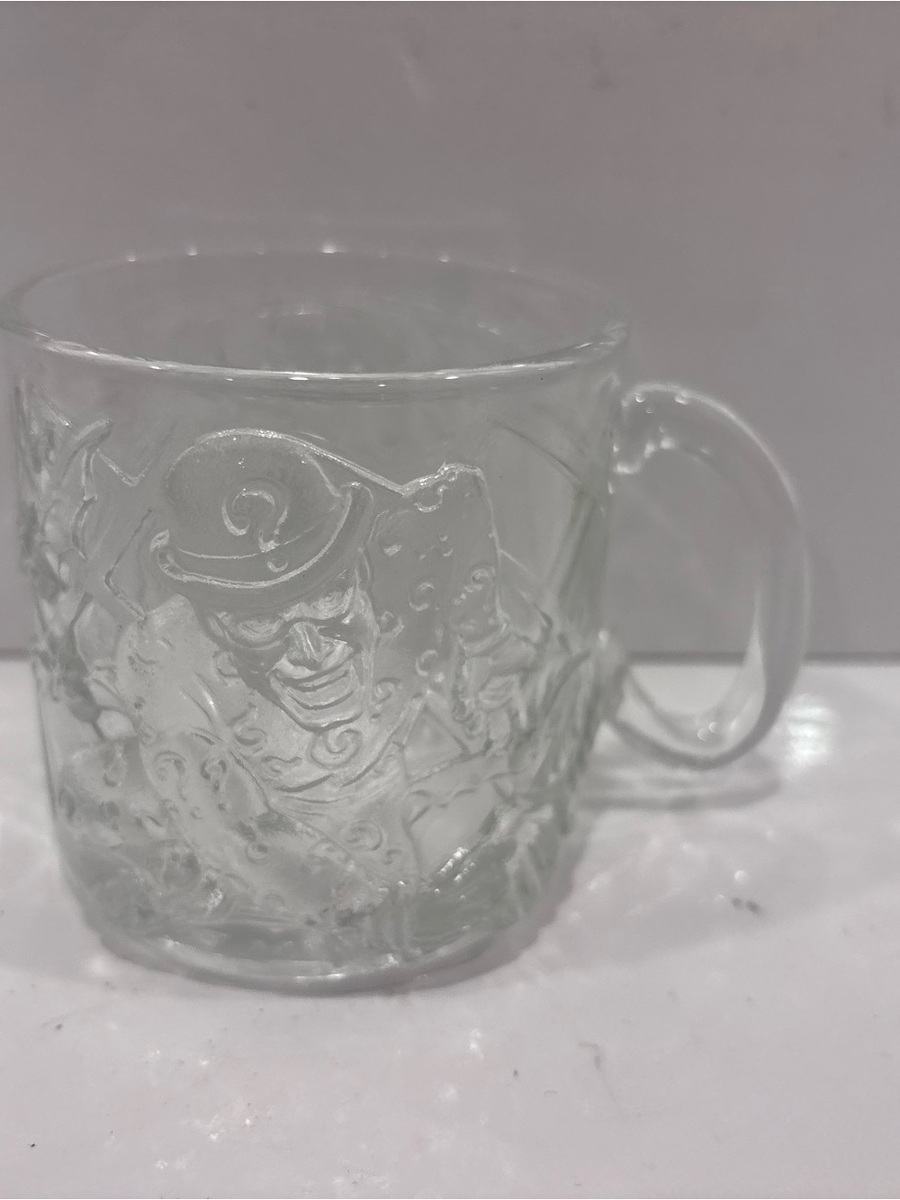 Vintage 1995 McDonald’s Batman Forever The Riddler Glass Mug Made in France